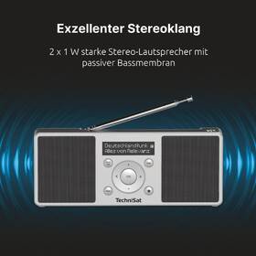 Radiopřijímač s DAB+ TechniSat DIGITRADIO 1 S černý/stříbrný

 obrázek produktu 9 z 9