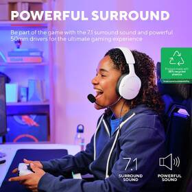 Headset Trust GXT 490W FAYZO, USB bílý

 obrázek produktu 6 z 14