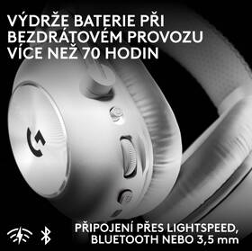 Headset Logitech PRO X3 LIGHTSPEED Wireless bílý

 obrázek produktu 12 z 17
