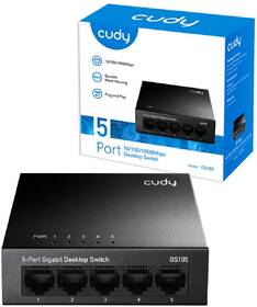 Switch Cudy GS105 černý

 obrázek produktu 5 z 5