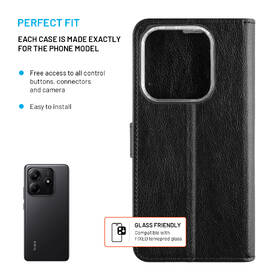 Pouzdro na mobil flipové FIXED Opus na Xiaomi Redmi Note 14 5G černé

 obrázek produktu 2 z 7
