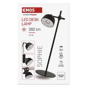 Stolní LED lampička EMOS SOPHIE, 200 lm, stmívání, 2,5 W, neutrální bílá černá

 obrázek produktu 9 z 11