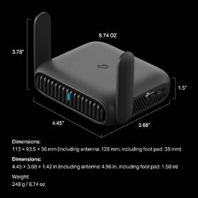 Router TP-Link TL-WR3602BE Travel/Pocket černý

 obrázek produktu 10 z 11