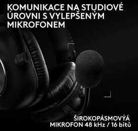 Headset Logitech PRO X3 LIGHTSPEED Wireless černý

 obrázek produktu 10 z 17