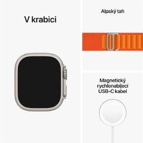 Chytré hodinky Apple GPS + Cellular, 49mm pouzdro z titanu - oranžový alpský tah - S 

 obrázek produktu 7 z 7