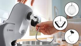 Kuchyňský robot Bosch MUM58359 stříbrná barva
