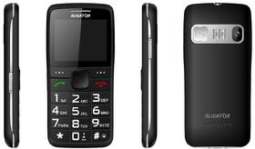 Mobilní telefon Aligator A675 Senior černá barva
