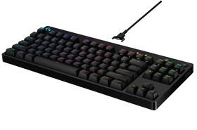 Klávesnice Logitech G Pro, GX Blue Clicky, CZ černá barva
