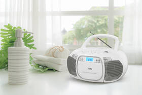 Radiomagnetofon s CD JVC RC-E451W bílá barva
