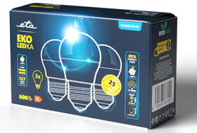 Žárovka LED ETA EKO LEDka mini globe 7W, E27, teplá bílá, 3ks 

 obrázek produktu 3 z 3