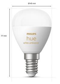 Chytrá žárovka Philips Bluetooth, 5,1W, E14, White Ambiance 

 obrázek produktu 2 z 4