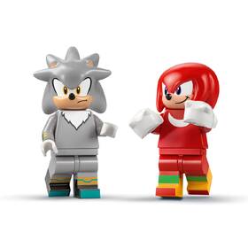 Stavebnice LEGO® Sonic the Hedgehog™ 77118 Silver a jeho auto vs. Knuckles a jeho monster truck 

 obrázek produktu 3 z 9