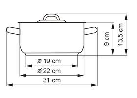 Kastrol s poklicí Kolimax 22 cm - 3,0  l 

 obrázek produktu 5 z 6