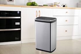 Bezdotykový odpadkový koš Helpmation AK5113, 50 l nerez
