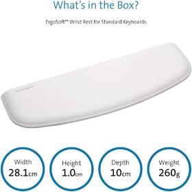 Opěrka zápěstí KENSINGTON ErgoSoft pro tenké kompaktní klávesnice šedá

 obrázek produktu 5 z 5