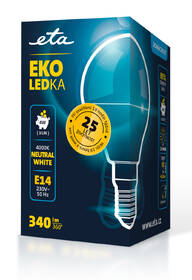 Žárovka LED ETA EKO LEDka mini globe 4W, E14, neutrální bílá 

 obrázek produktu 3 z 3