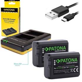 Nabíječka PATONA Dual Quick pro Sony NP-FW50 + 2x baterie 1030mAh USB 

 obrázek produktu 1 z 1