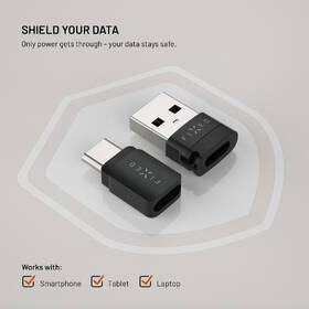 Redukce FIXED hliníkový USB-C/C a USB-C/U, Data blocker 2in1 černá

 obrázek produktu 5 z 7