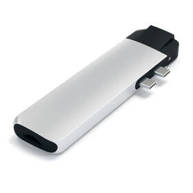 USB Hub Satechi USB-C PRO Hub (HDMI 4K, Pass Through Charging, 1x USB 3.0, 1x MicroSD, Ethernet) stříbrný

 obrázek produktu 2 z 12