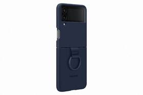 Kryt na mobil Samsung Galaxy Z Flip4 Silicone Cover with ring - navy 

 obrázek produktu 3 z 5