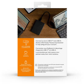 Externí pevný disk 2,5" Western Digital Drive Plus 2TB černá barva
