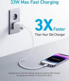 Nabíječka do sítě Anker 323 33W, 1xUSB-C/1xUSB-A bílá

 obrázek produktu 2 z 5