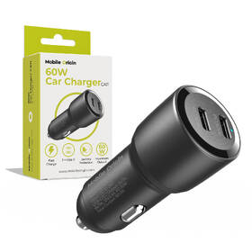 Adaptér do auta Mobile Origin 60W 2xUSB-C černý

 obrázek produktu 10 z 10