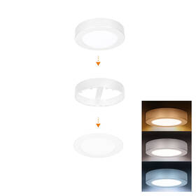 Stropní svítidlo Solight WD240-W 12 W, 3CCT, průměr 17 cm bílé

 obrázek produktu 2 z 7