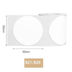 Papírový štítek Niimbot R 50x50mm 150ks Round pro B21 bílý

 obrázek produktu 1 z 1