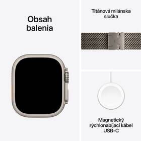 Chytré hodinky Apple GPS + Cellular 49mm přírodní titan - přírodní titanový milánský tah - L 

 obrázek produktu 11 z 11