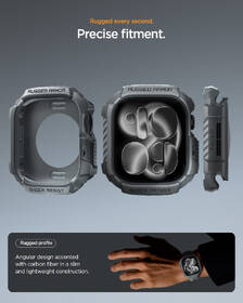 Ochranné pouzdro Spigen Rugged Armor 2 na Apple Watch 46mm grafitové

 obrázek produktu 12 z 15