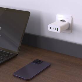 Nabíječka do sítě FIXED GaN, 3xUSB-C, 1xUSB-A, PD 3.0, 120W bílá

 obrázek produktu 9 z 11