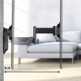 Držák TV Hama 220825, nástěnný, polohovatelný, pro úhlopříčky 10" až 26", max. nosnost 25 kg černý

 obrázek produktu 2 z 5