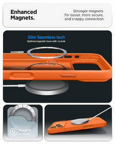 Kryt na mobil Spigen Silicone Fit MagSafe na Apple iPhone 17 Pro Max oranžový

 obrázek produktu 13 z 15