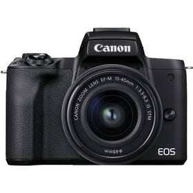 Digitální fotoaparát Canon M50 Mark II + EF-M 15-45 + SB130 + 16GB černý

 obrázek produktu 1 z 11