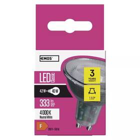 Žárovka LED EMOS Classic MR16, 4,2W, GU10, neutrální bílá 

 obrázek produktu 5 z 6