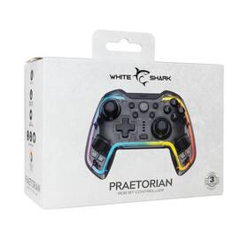 Gamepad White Shark PRAETORIAN RGB - PC,PS3/PS4, Android, iOS ,Nintendo průhledný

 obrázek produktu 8 z 8