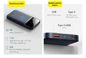 Powerbanka Baseus Magnetic MagSafe 10000mAh 20W modrá

 obrázek produktu 9 z 12