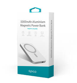 Powerbanka Epico 5000mAh Aluminium Magnetic Wireless stříbrná

 obrázek produktu 4 z 4