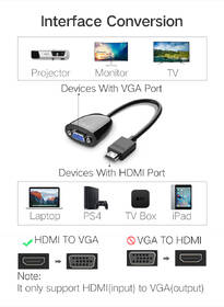 Redukce UGREEN HDMI/VGA černá

 obrázek produktu 7 z 8