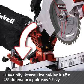 Pila pokosová Einhell TE-MS 18/210 Li (bez baterie) 4300890 

 obrázek produktu 4 z 8