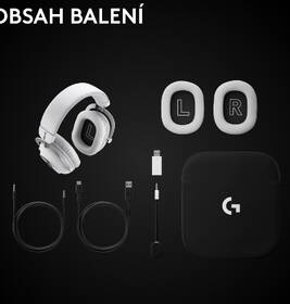 Headset Logitech PRO X3 LIGHTSPEED Wireless bílý

 obrázek produktu 17 z 17