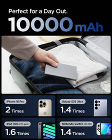 Powerbanka Spigen Essential 22,5 W, 10000 mAh šedá

 obrázek produktu 2 z 6