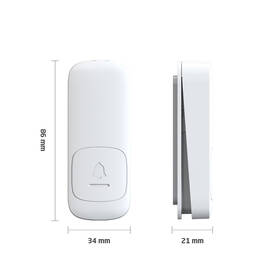 Zvonek bezdrátový Geti GWDK108W, kinetický bílý

 obrázek produktu 5 z 6