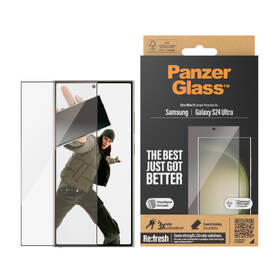 Tvrzené sklo PanzerGlass Ultra-Wide Fit na Samsung Galaxy S24 Ultra s instalačním rámečkem 

 obrázek produktu 2 z 4