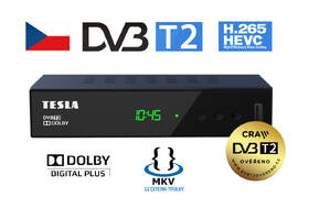 Set-top box Tesla Vista T2 černá barva
