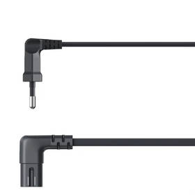 Kabel Hama napájecí, kolmé euro vidlice, 5 m černá barva

