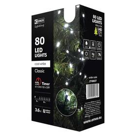 Vánoční osvětlení EMOS 80 LED, 8m, řetěz, studená bílá, časovač, i venkovní použití 

 obrázek produktu 18 z 18