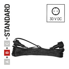 Prodlužovací kabel EMOS pro spojovací řetězy Standard černý, 10 m, venkovní i vnitřní 

 obrázek produktu 4 z 7