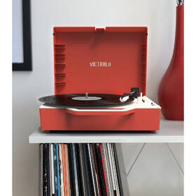 Gramofon Victrola VSC-725SB Re-Spin červená barva
